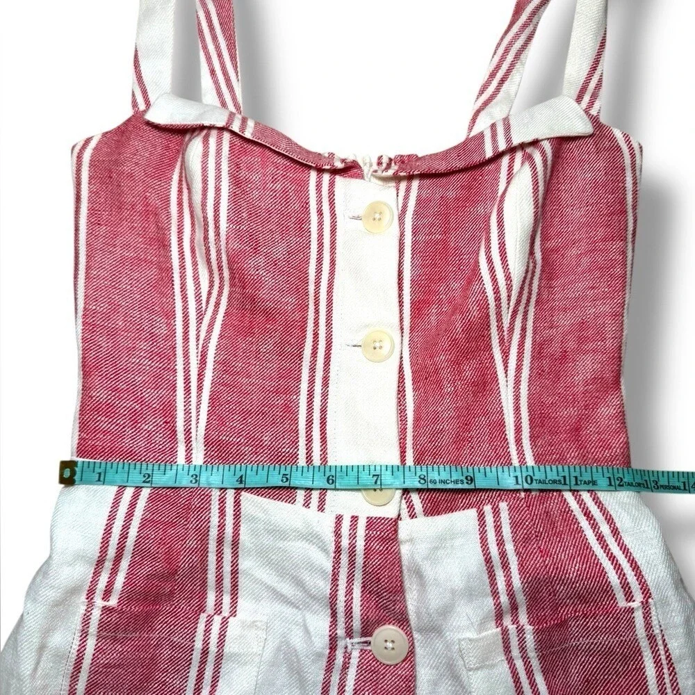 Reformation Linen Coconut Romper Sz 4 EUC‎